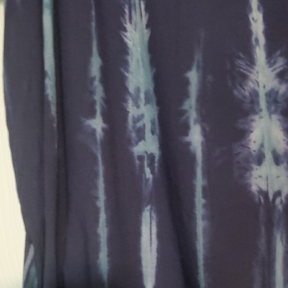 Rock & Republic Multi Blue Tie-Dye Blouse - Picture 2 of 4